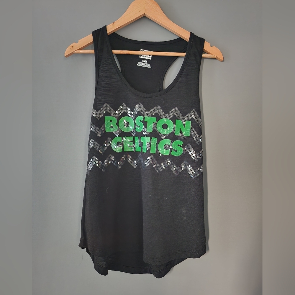 Women's Majestic BOSTON CELTICS Fancy Tank Top in Size Medium